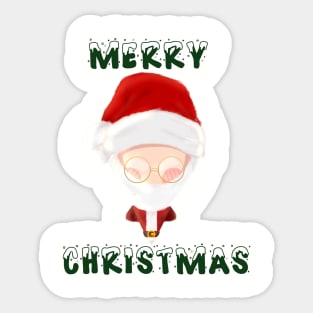 Merry Christmas Santa Claus Sticker